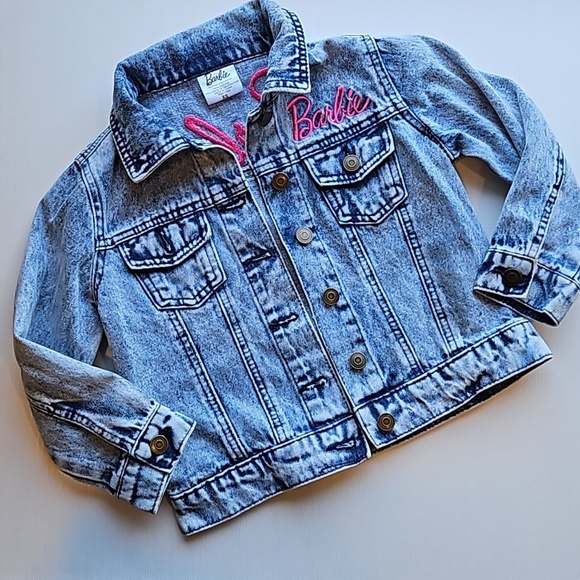 Barbie Other - Barbie Light Acid Wash Denim Jacket XS